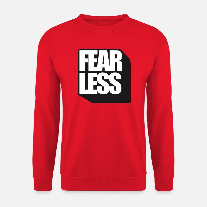 Fearless Bold Typography - Unisex Sweatshirt - red