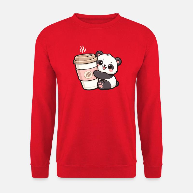 KaffeePanda Kuschelheld - Unisex Pullover - Rot