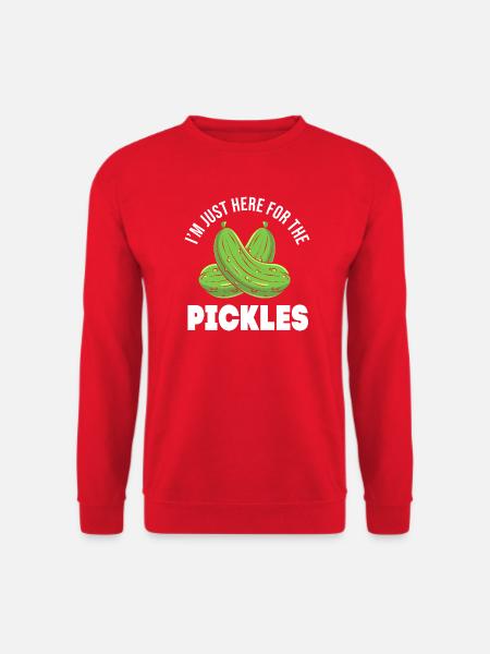 Gurke Gurken Essiggurke - Unisex Pullover - Rot