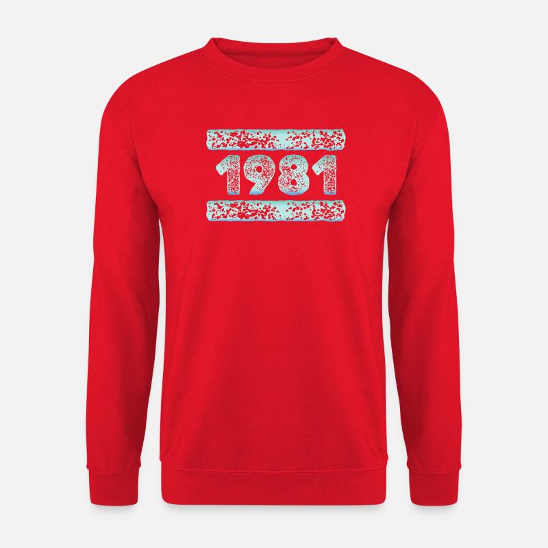 Jahr 1981 - Unisex Pullover - Rot
