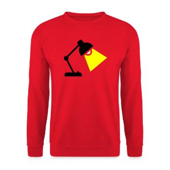 Desk Lamp Light Idea - Unisex Sweatshirt - red - Front - Alina (178cm) & Michal (187cm)