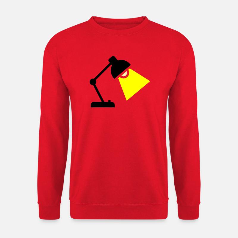 Desk Lamp Light Idea - Unisex Sweatshirt - red