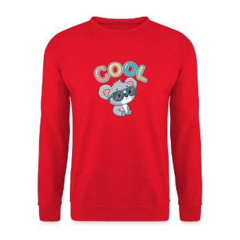 Koala Cool Pastell-Gläser - Unisex Pullover - Rot - Vorne - Alina (178cm) & Michal (187cm)