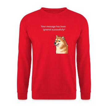 Your message was successfully ignored - Unisex Sweatshirt - red - Front - Alina (178cm) & Michal (187cm)