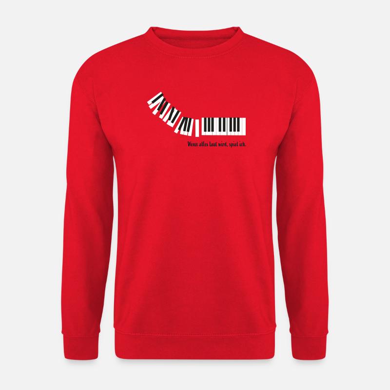 Quand tout devient bruyant, je joue. - Sweat-shirt Unisexe - rouge