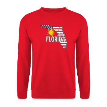 Florida United States Vintage USA Souvenir - Unisex Sweatshirt - red - Front - Alina (178cm) & Michal (187cm)