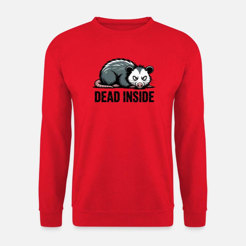 Illustration des wilden Dachs-Maskottchens - Unisex Pullover - Rot