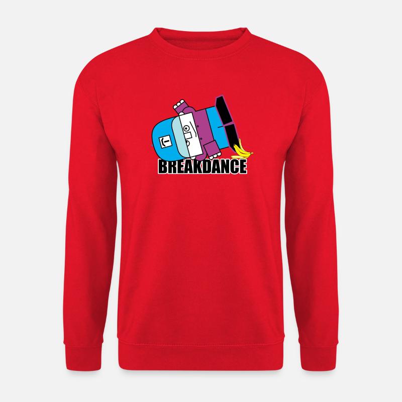 Bananen-Breakdance-Bot - Unisex Pullover - Rot
