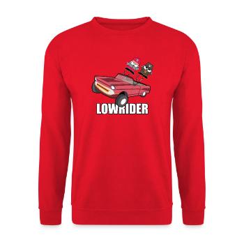 Lowrider Leap - Unisex Sweatshirt - red - Front - Alina (178cm) & Michal (187cm)