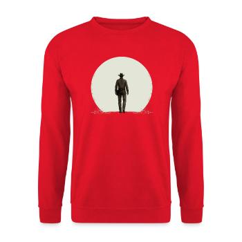 Pfad des Vaters - Unisex Pullover - Rot - Vorne - Alina (178cm) & Michal (187cm)