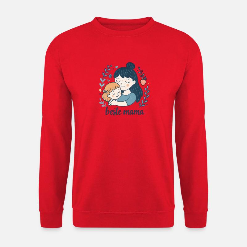 Beste Mama Umarmung - Unisex Pullover - Rot