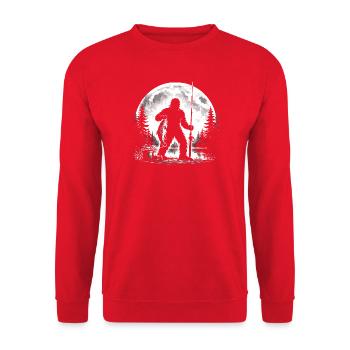 Pêche au Bigfoot - Sweat-shirt Unisexe - rouge - Devant - Alina (178cm) & Michal (187cm)