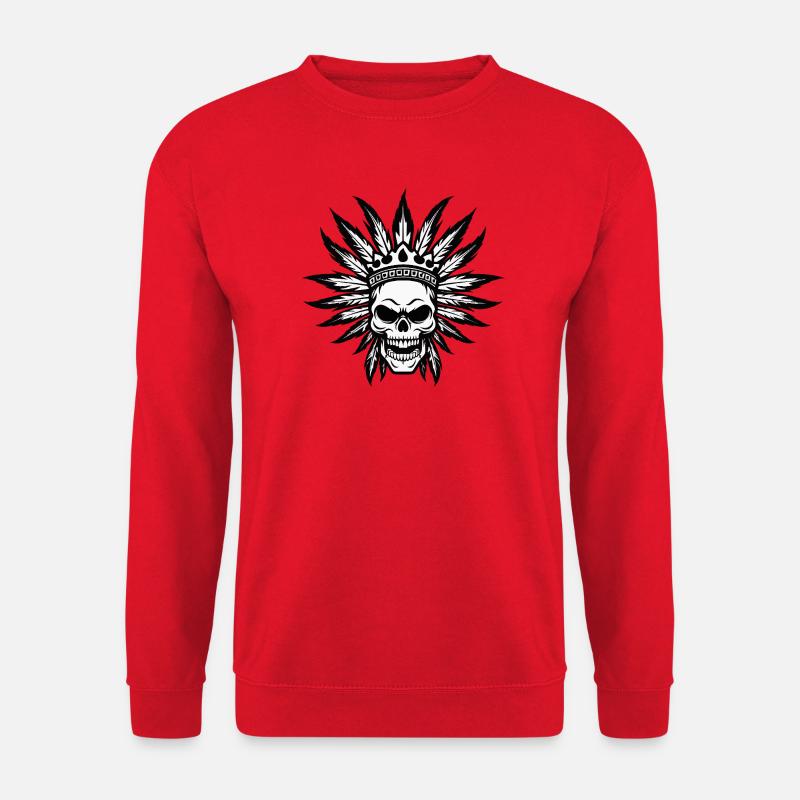 Chef apache DeadIndian - Sweat-shirt Unisexe - rouge