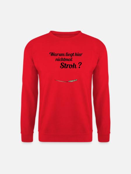 kein Stroh - Unisex Pullover - Rot