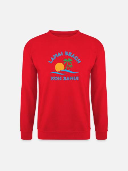 Lamai Beach Koh Samui Palm Sunset - Unisex Sweatshirt - red