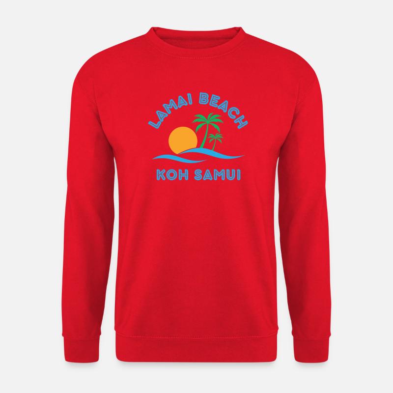 Lamai Beach Koh Samui Palm Sunset - Unisex Sweatshirt - red