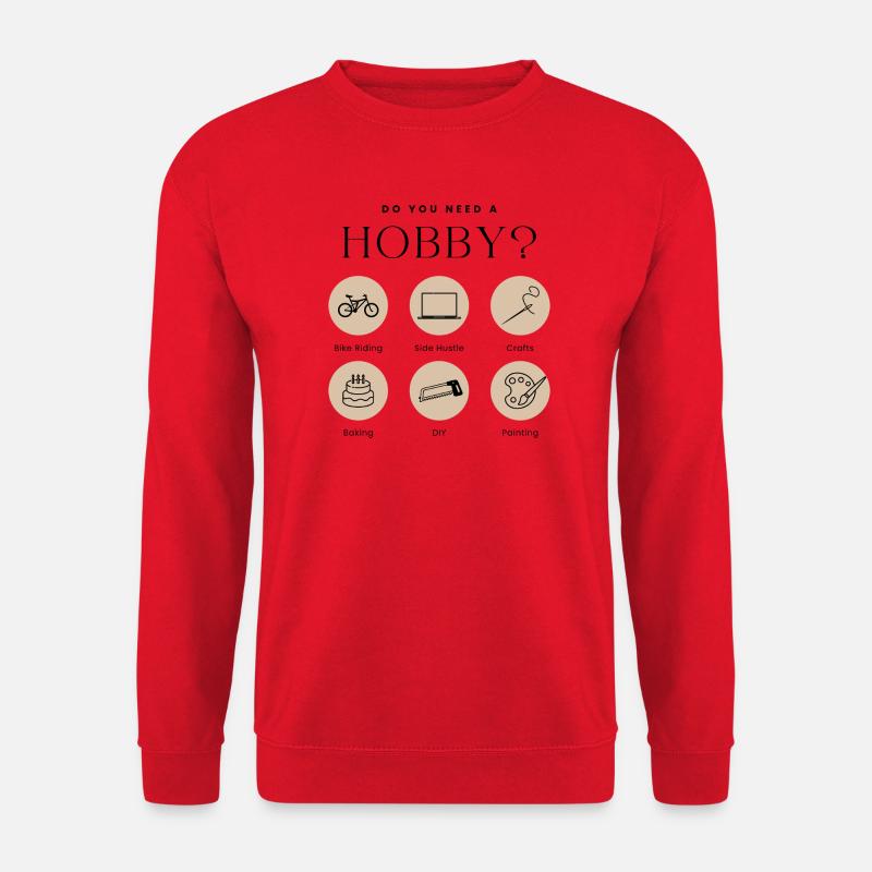 Hobby Mode On - Unisex Sweatshirt - red