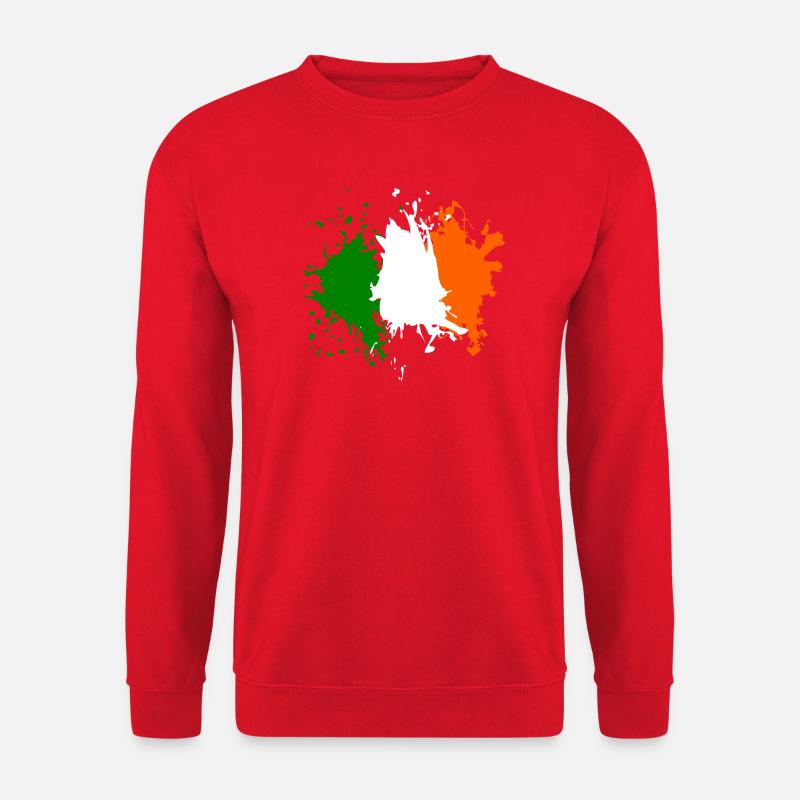 Irland Flagge Splash - Unisex Pullover - Rot