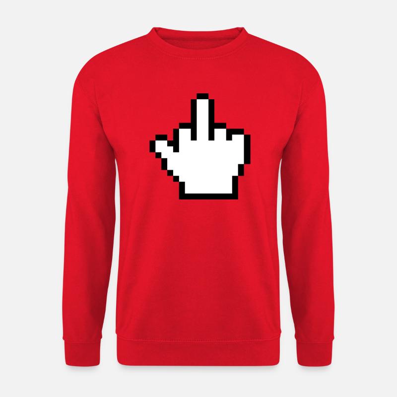 Souris Main Majeur Index de souris - Sweat-shirt Unisexe - rouge