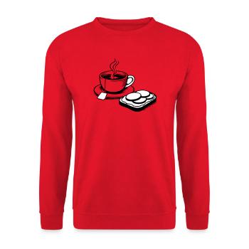Cup - Unisex Sweatshirt - red - Front - Alina (178cm) & Michal (187cm)