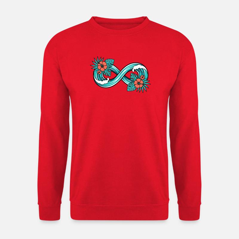 Infinite Tropical Wave - Unisex Sweatshirt - red