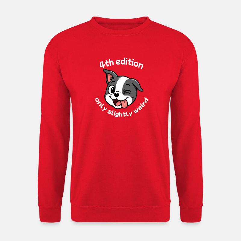 4th Edition - White - Unisex Sweatshirt - red