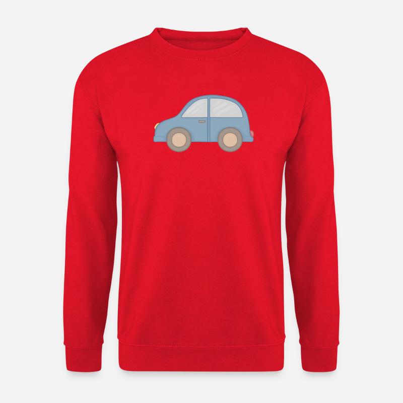 Kleines Blaues Auto Grafik - Unisex Pullover - Rot