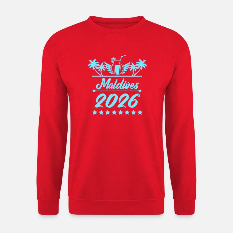 Maldives 2026 Strandtraum - Unisex Pullover - Rot