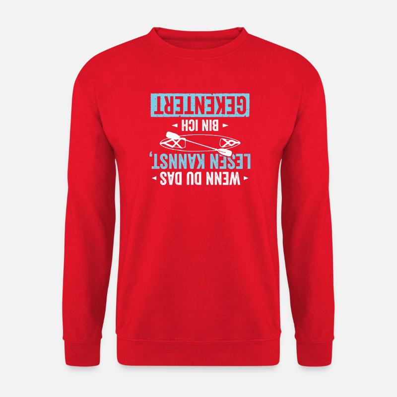 Kajak Ich bin Gekentert - Unisex Pullover - Rot