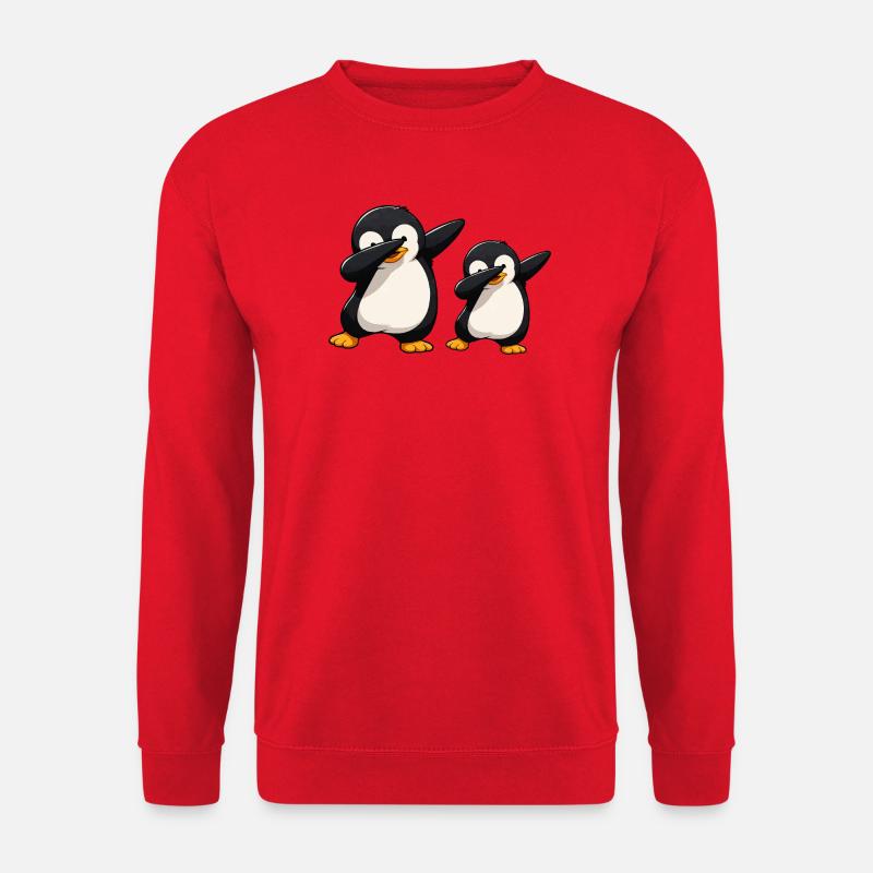 Penguin Dab Duo - Unisex Sweatshirt - red