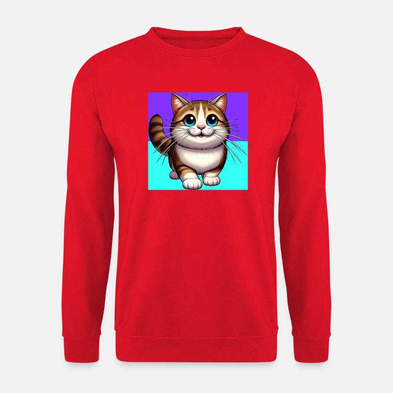 Katze - Unisex Pullover - Rot