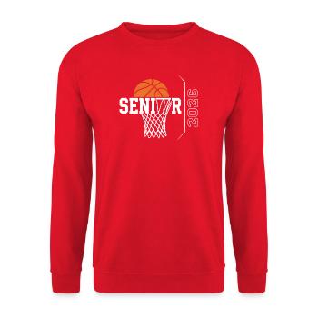 Tee de l’équipe senior de basketball 26 joueurs de la promotion 2026 - Sweat-shirt Unisexe - rouge - Devant - Alina (178cm) & Michal (187cm)