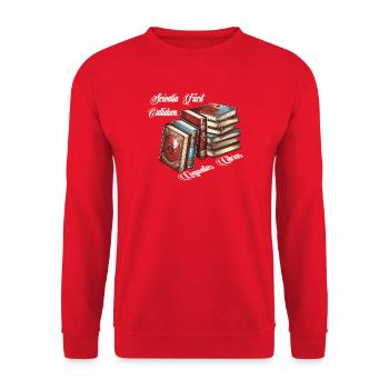 Livre blanc - Sweat-shirt Unisexe - rouge - Devant - Alina (178cm) & Michal (187cm)