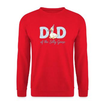 Dadd der Dummen Gans - Unisex Pullover - Rot - Vorne - Alina (178cm) & Michal (187cm)