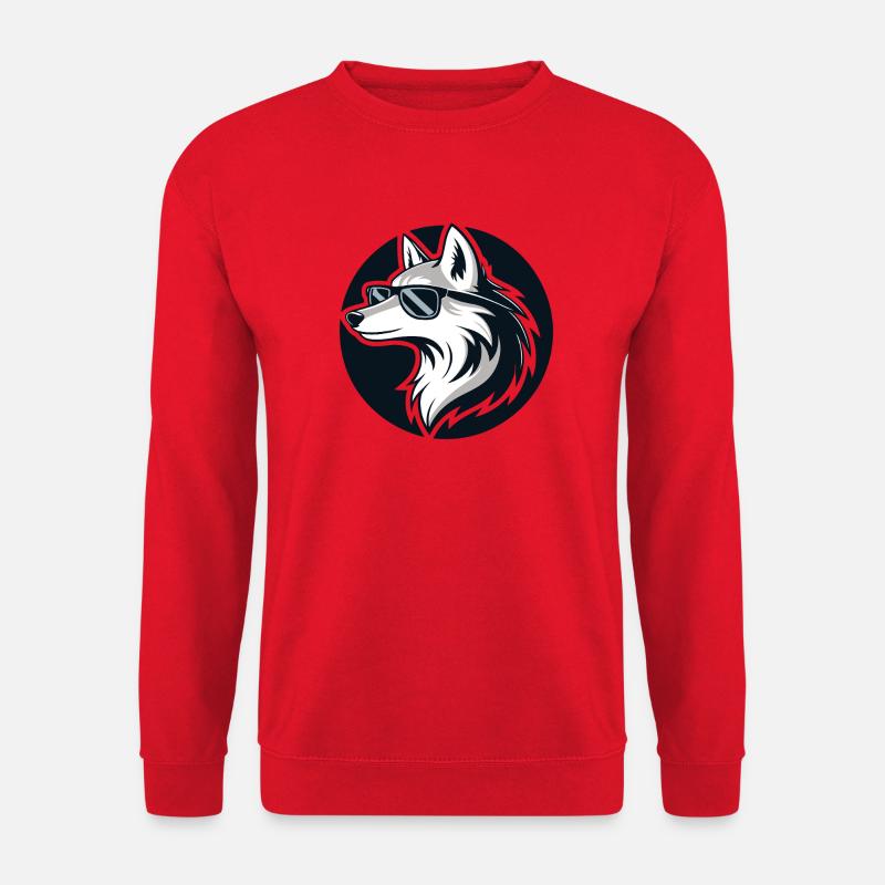 Wolf Street Style Brillen - Unisex Pullover - Rot