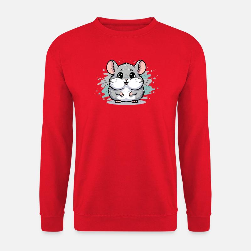 Kuschelhaft Hamster Cartoon - Unisex Pullover - Rot