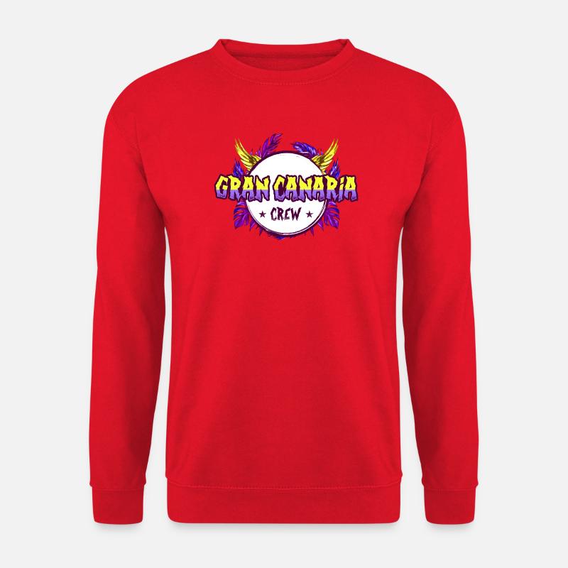 Gran Canaria Crew Bunt - Unisex Pullover - Rot