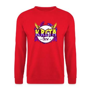 Crete Crew Colorful - Unisex Sweatshirt - red - Front - Alina (178cm) & Michal (187cm)