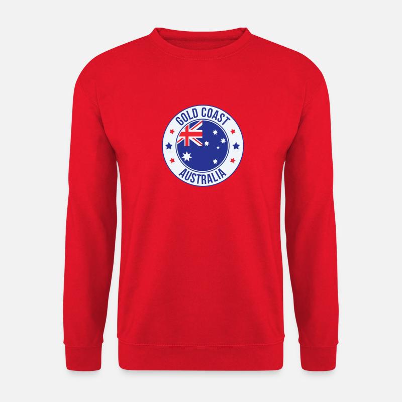 Gold Coast Australia Abzeichen - Unisex Pullover - Rot
