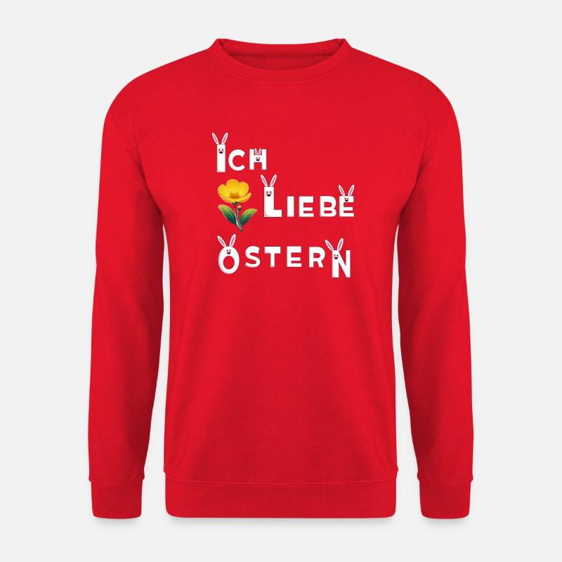 Ich Liebe Ostern  - Unisex Pullover - Rot