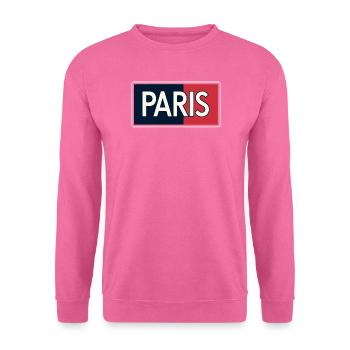 Paris blocs bleu et rouge - Sweat-shirt Unisexe - rose - Devant