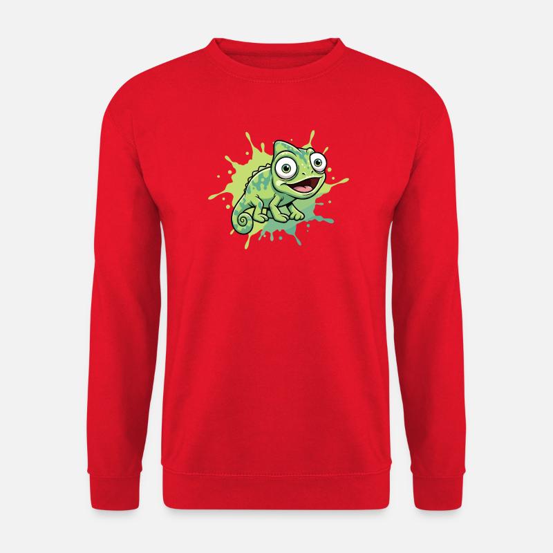 Joyeuse éclaboussure caméléon - Sweat-shirt Unisexe - rouge