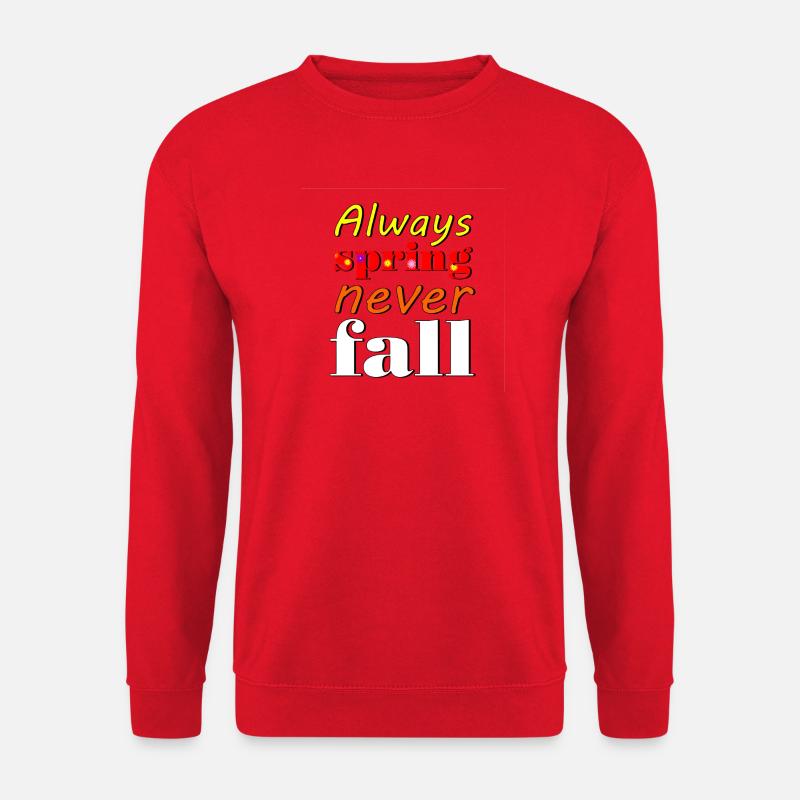 never - Unisex Pullover - Rot