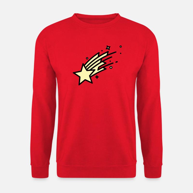  Sternschnuppe Komet Comic - Unisex Pullover - Rot