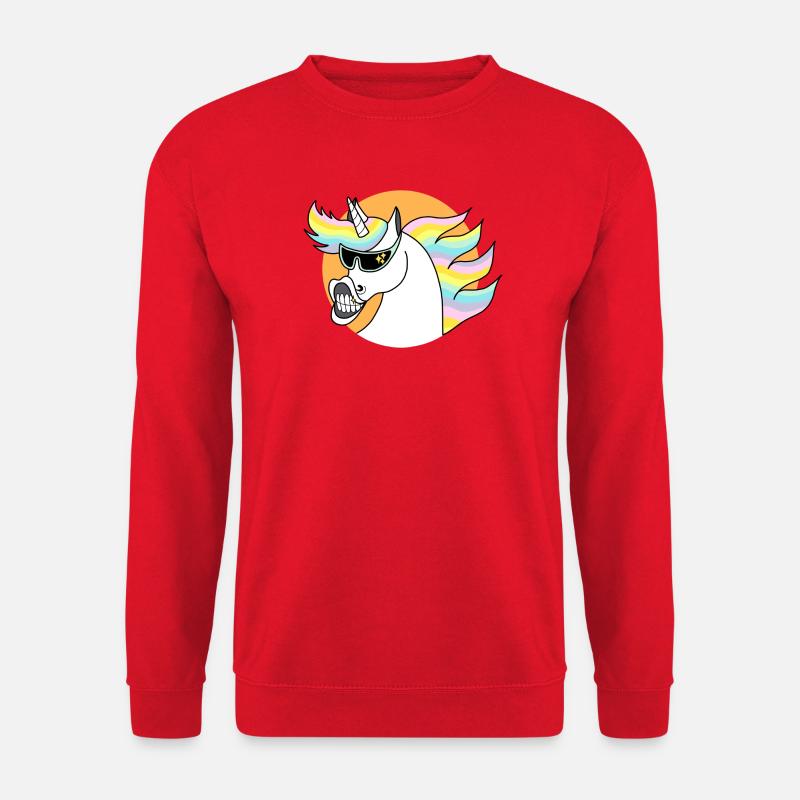 Cool Unicorn - Unisex Pullover - Rot