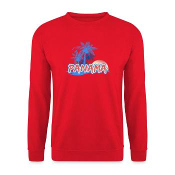 Cadeau pour Panama - Sweat-shirt Unisexe - rouge - Devant - Alina (178cm) & Michal (187cm)