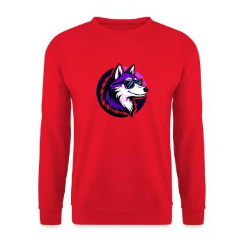 Purple Wolf Stylish Sonnenbrillen - Unisex Pullover - Rot - Vorne - Alina (178cm) & Michal (187cm)