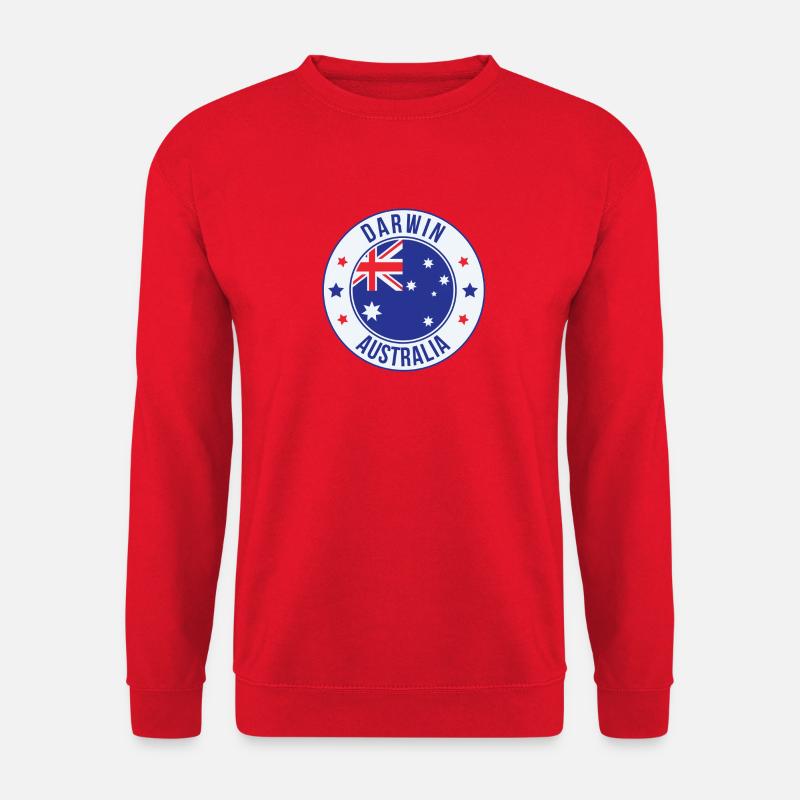 Darwin Australia Emblem Patch - Unisex Sweatshirt - red