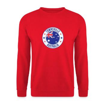 Emblème de Townsville Australie - Sweat-shirt Unisexe - rouge - Devant - Alina (178cm) & Michal (187cm)
