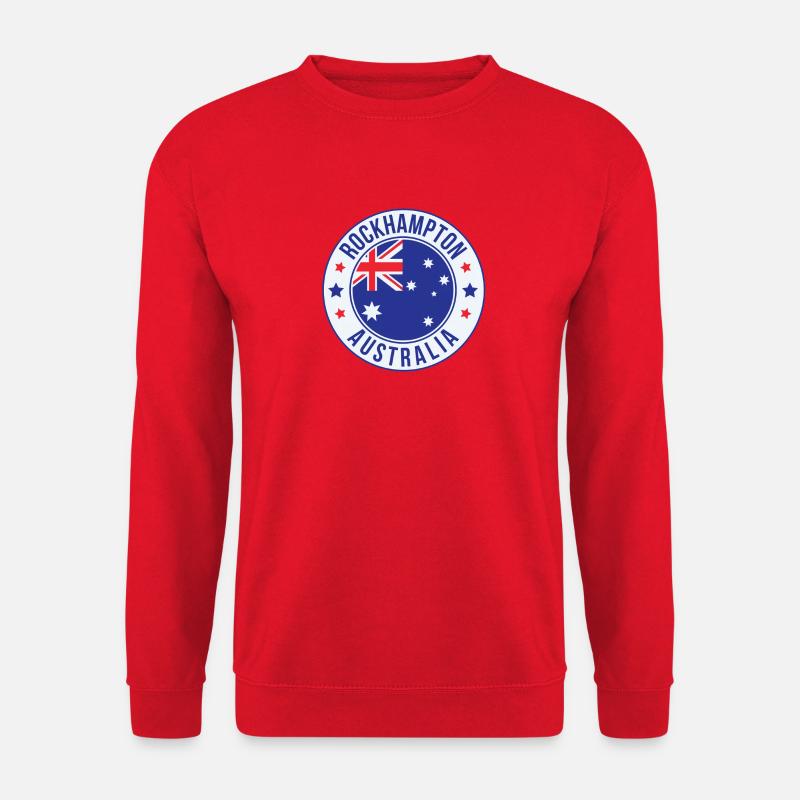 Rockhampton Australien-Emblem - Unisex Pullover - Rot